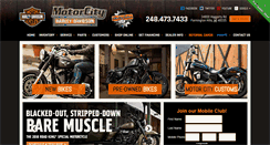 Desktop Screenshot of motorcityharley.com